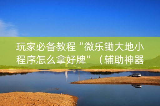 玩家必备教程“微乐锄大地小程序怎么拿好牌”（辅助神器免费)
