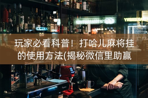 玩家必看科普！打哈儿麻将挂的使用方法(揭秘微信里助赢神器购买)